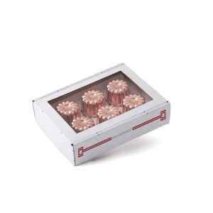 Stampi Moule ? Cannel?s in Rame per Dolci Box Set 6 Pezzi